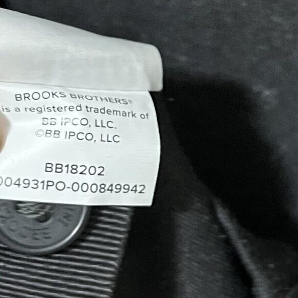 Brooks Brothers Men's Mid Layer Stretch 1/2 Button Shirt Size L Charcoal Gray - Picture 7 of 7